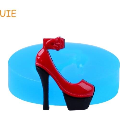 FYL089U 24.5mm High Heeled Shoe Silicone Mold - Sugarcraft, Cake Decorating Tools, Fondant, Resin, Polymer Clay, Candle, Jewelry