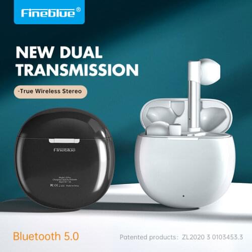 Fineblue J3 Pro Bluetooth 5.0 Earphones TWS Fingerprint Touch Headset HiFI Stereo Earbuds Wireless earphones for sport