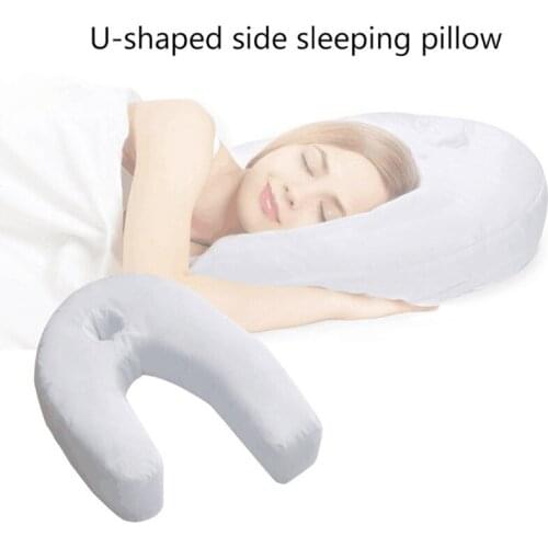 Side Sleeping U-shaped Waist Pillow Side Sleeping Aid Pillow Bed Sleep Adjustable Foot Inflatable Airplane Body Pillow Bedding