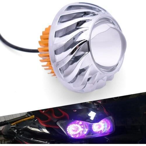 Universal Motorcycle Headlight 12V Angel Devil Eye Auxiliary Fog Lamp For Yamaha FZR 600 FZ600 FZR400 MT07 MT09 MT10 mt 07 09 10