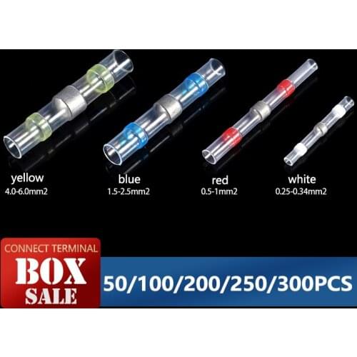 Solder Seal Wire Electrical Connector Heat Shrink FlameRetardant Waterproof Wire Cable Terminals Kit-Automotive Marine Insulated