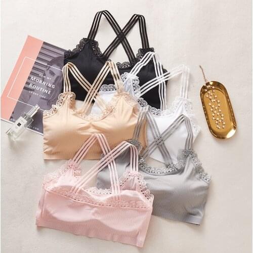 Cross Beauty Back Bras for Women Plus Size Lace Bra For Women Lingerie Underwear Tupe Crop Top Female Push Up Underwear