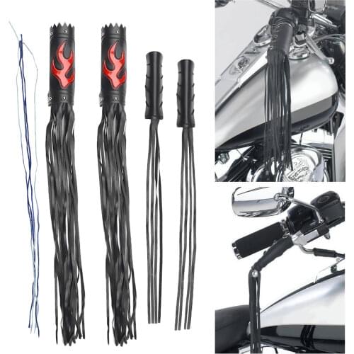 1Set Universal Motorcycle Handlebar Tassel Fringe Grips Cover Levers For Cafe Racer Chopper Custom Brake Lever Tassel Fringes