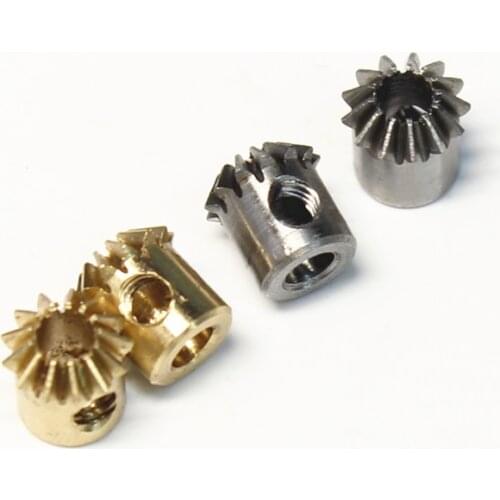 2PCS Bevel 0.5M 13T 3MM steel 90° 90 degree Transmission gear