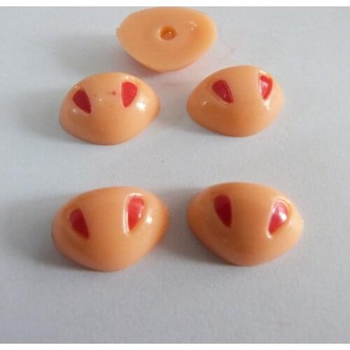 40pcs/lot 13x18mm flat back plastic toy pig nose for diy kids handcraft findings