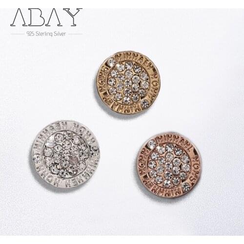 925 Sterling Silver Pin Hot Selling Fashion Elegant Temperament Three Color Full Diamond Round Geometric Earrings