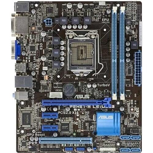 ASUS P8H61-M LE/USB3 LGA 1155 Intel H61 Desktop PC Motherboard DDR3 16GB PCI-E X16 SATA2 US3.0 Xeon E3-1230 v2 Core i3 i5 i7 CPU