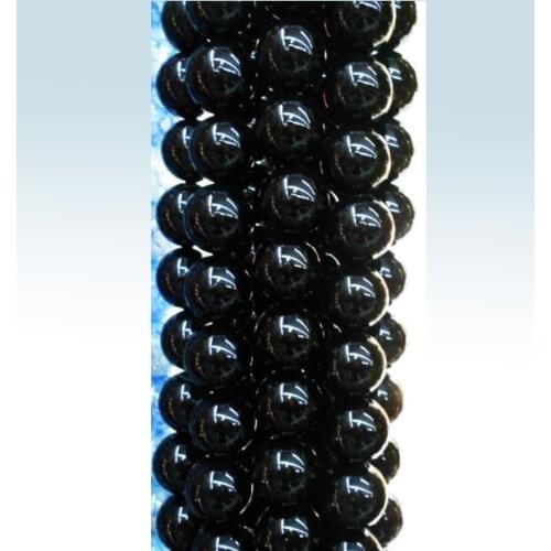 Black Onyx Bead Round Beads For Jewelry Making 15" Strand 3mm 4mm 6mm 8mm 10mm 12mm Pick Size