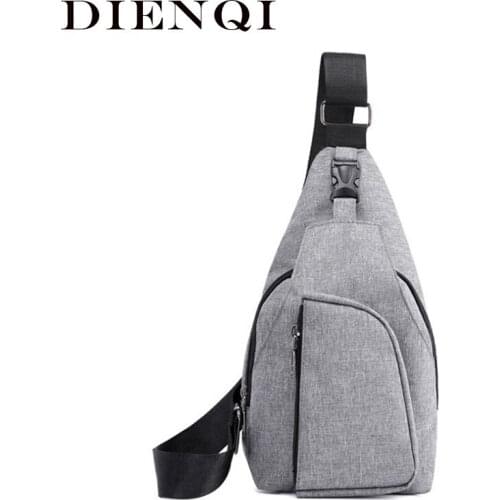 DIENQI Nylon Mens Bag Waterproof Small Bag for Men Multifunctional Storage Male Sling bag Anti-theft Man Shoulder Bag 2020 sac