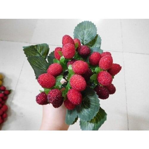 Simulation food toy Fruit Toy Pu Fruits Bunch Blueberry Cherry Vegetables Toys Model Simulation Food Early Educational Kid