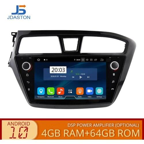 JDASTON Android 10 Car Multimedia Player For Hyundai I20 2015-2018 4G+64G GPS Navigation Stereo 2 Din Car Radio Auto Audio WIFI