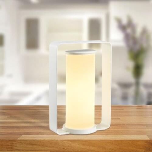 Lamplo Nordic Postmodern LED Table Lamp 15W Acrylic Cylindrical Desk Light For Home Decoration Living Room Bedroom Bedside Lamp