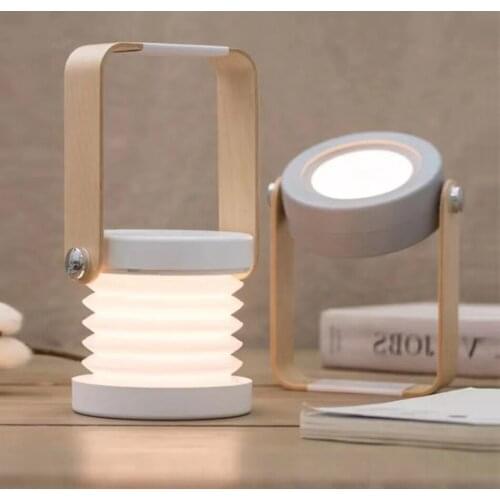Multifunction Portable LED Night Light USB Rechargeable Table Lamp Folding Dimmable Light for indoor lighting outdoor camping