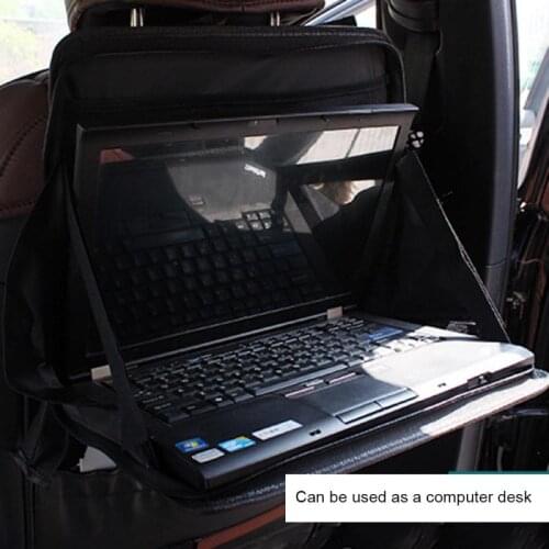 Multifunction Car Rear Seat Folding Table Laptop Holder Car Seat Organizer Car Dining Table Car Storage Car Accessories New