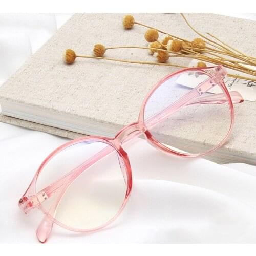 Cute Cat Eye Glasses Women Round Lens Optical Eyeglasses Transparent Plastic Frame Eyewear Anti Blue Comfort Spectacle