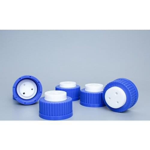 Mobile Phase Solvent Bottle Cap GL45 Reagent Bottle Universal Cap, HPLC Bottled Reagent Cap, UHPLC Reagent Flow Line Cap