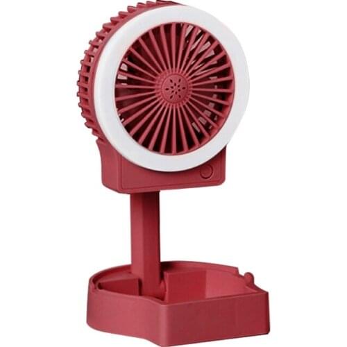 Portable Fan USB Handheld Fan Mini Personal Small Table Fan Portable Fan Small but Mighty Quiet with LED Light LX0B