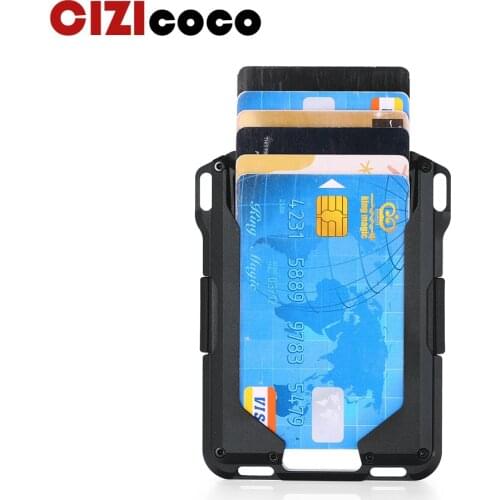 Rfid Metal Credit Card Holder Pack Men Wallets Business Bank Cardholder Case Aluminium Steel Minimalist Wallet Nederlands