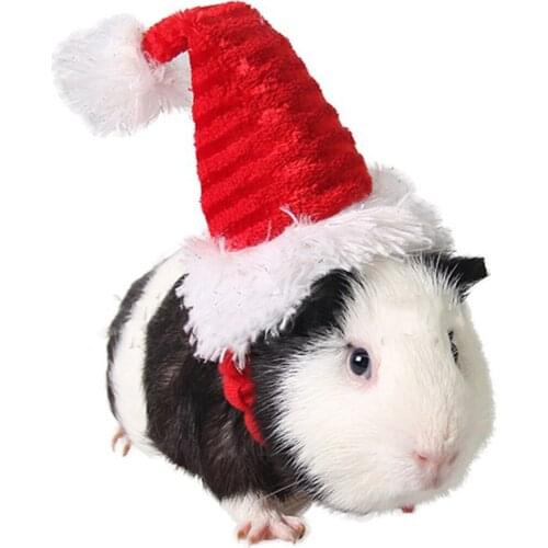 Pet Christmas Hat Adjustable Small Animals Hat Suitable For Rabbit, Hamster, Chinchilla, Kitten, Puppy