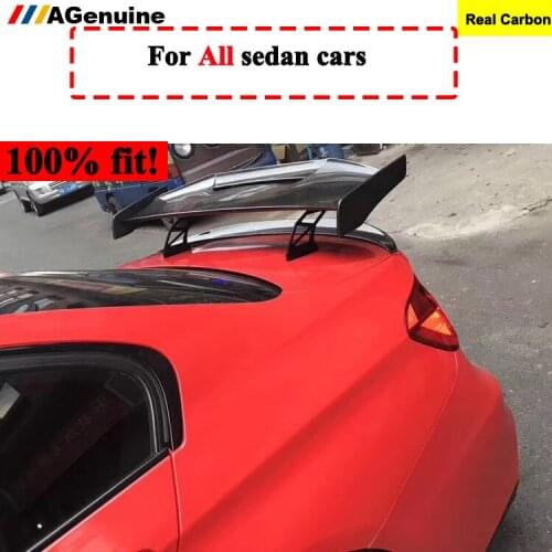 Carbon fiber General type MDstyle rear trunk spoiler boot spoiler wing for all sedan cars for audi for bmw for vw