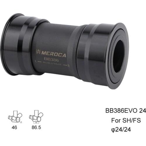 Bicycle Bottom Parts BB386 Road Bike Press-in Bottom Bracket 24 mm Crankset Center Adapter
