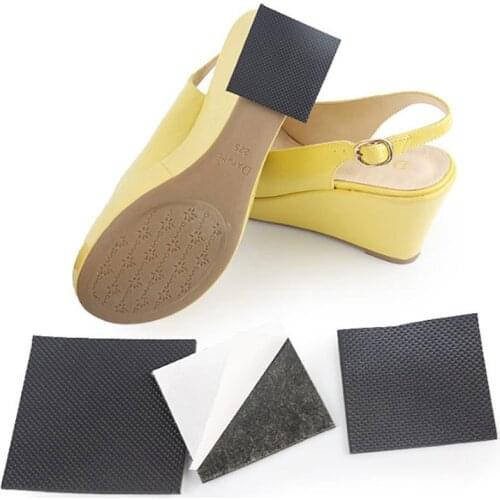1pair New Rubber Pads Cushion Non Slip Insole Heel Sticker Anti-Slip Self-Adhesive Shoes Mat Durable High Heel Sole Protector