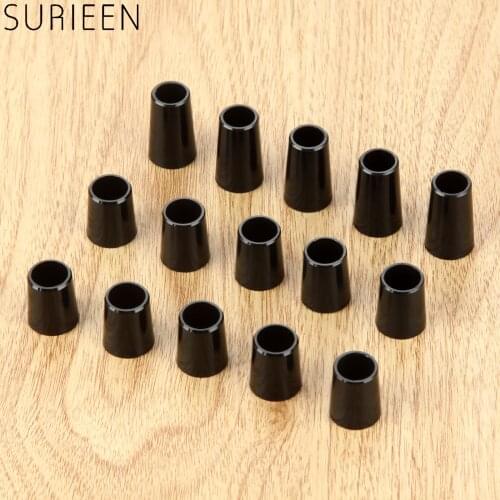 SURIEEN 10pcs Plastic Golf Club Ferrules For 0.335" 0.370" Tip Iron Shaft Black Golf Sleeve Ferrule Replacement Golf Accessories