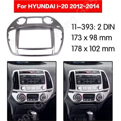 2 DIN 11-393 Car Radio stereo Fitting installation adapter fascia For HYUNDAI i-20 2012 2013 2014 frame Audio