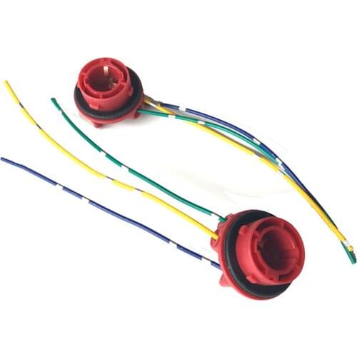 Auto Led Lights Bulb Socket Connector 2pcs 1157 Bulb Socket BAY15D Lamp Holder LED Brake Light Adapter Car Accessories