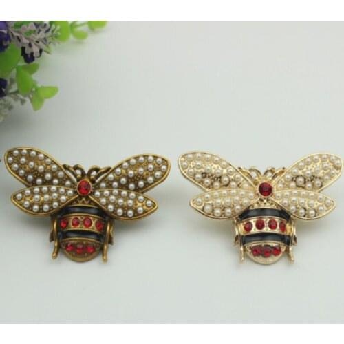 Luggage hardware accessories zinc alloy handbag Set auger lovely pearl bees decoration buckle bag Hardware accessories