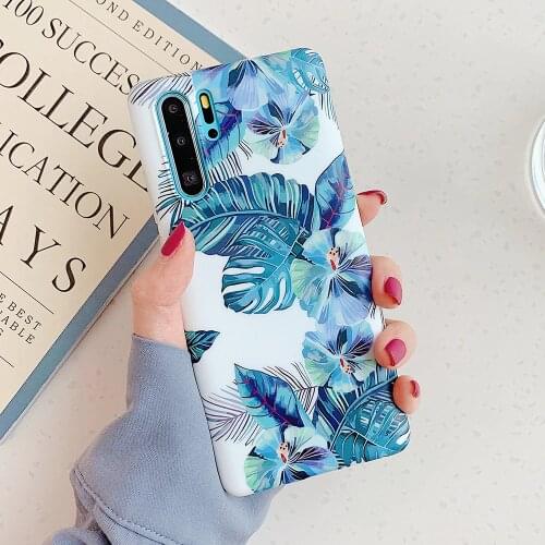 LOVECOM Vintage Banana Leaf Flower Phone Case For Huawei P40 Pro P30 P20 Lite Pro Mate 30 20 Pro Soft Phone Back Cover