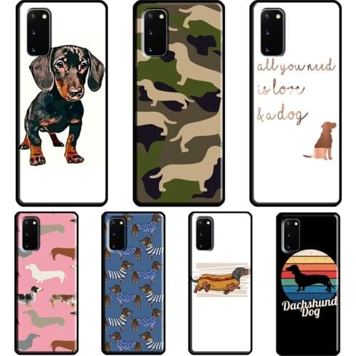 Dachshund Teckel Dackel Dog Case For Samsung Galaxy S21 Ultra S20 FE Note 20 Ultra Note 9 10 S8 S9 S10 Plus S10e Cover