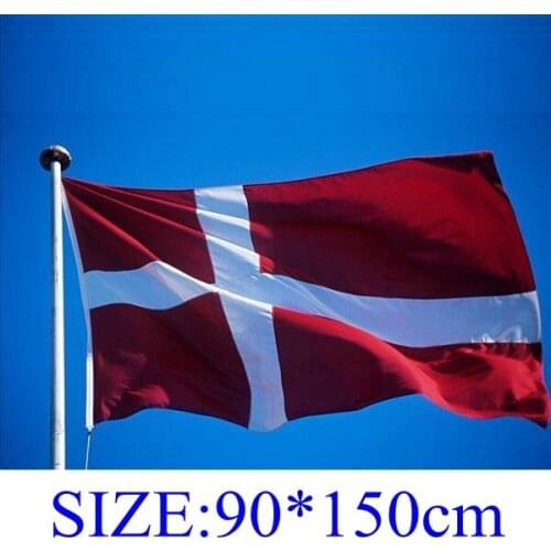 Denmark Banner Free shipping 90*150cm Hanging National flag Denmark Home Decoration banner