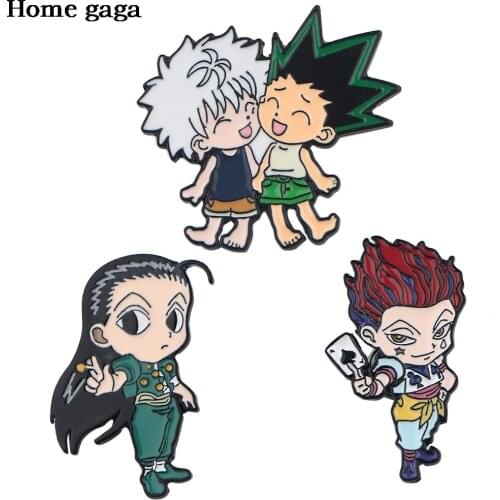 DB458 Homegaga Anime Couple Cartoon Metal Brooch Button Pins Denim Jacket Pin Jewelry Decoration Badge for Clothes Lapel Pins