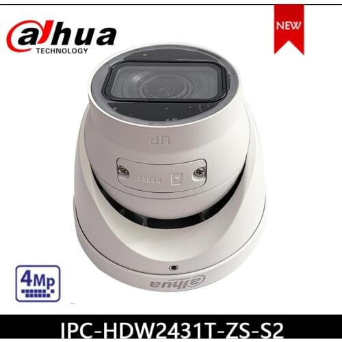 Dahua IP camera IPC-HDW2431T-ZS-S2 4MP WDR IR Eyeball Network Camera support POE starlight Upgraded version of IPC-HDW2431R-ZS