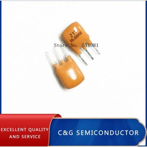 100pcs Ceramic Resonators ZTT 16MHZ 16.000MHZ 16M 3P DIP-3 ZTT16M
