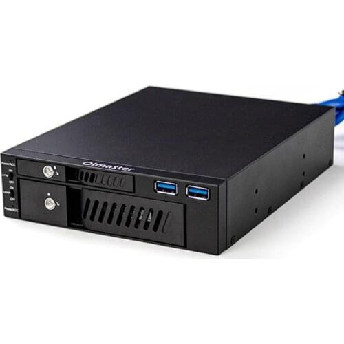 MR-6203 2.5/3.5" Internal HDD SSD Case Box Dual USB Optical Drive Mobile Rack Station Hard Disk Enclosure for Desktop PC