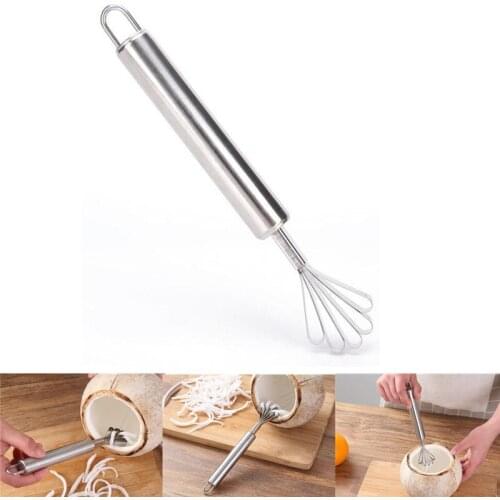 Creative Stainless Steel Shredded Coconut Knife Household Coconut Grater Fish Scale Planed Meat Scraper Kitchen Supplies
