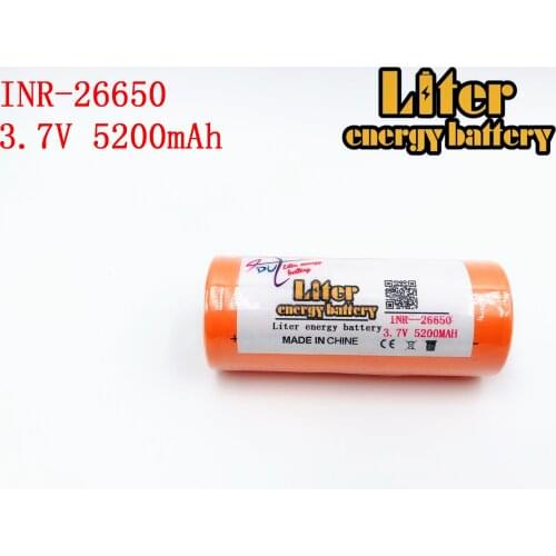 26650 3.7v 5200mah Rechargeable Li-ion Battery Use for Flashlight rechargeable Battery