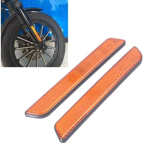 Motorcycle Front Fork Leg Reflectors For Harley Davidson Lower Legs Sliders Super Glide Universal 2Pcs