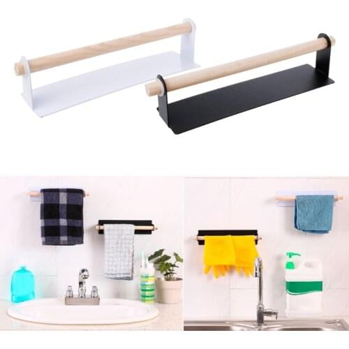 Wall Mount Suction Toothbrush Holder Towel Rack Mug Cup Organizer Bathroom Sets Hand Towel Hanger Kitchen Organizer Cocina Home