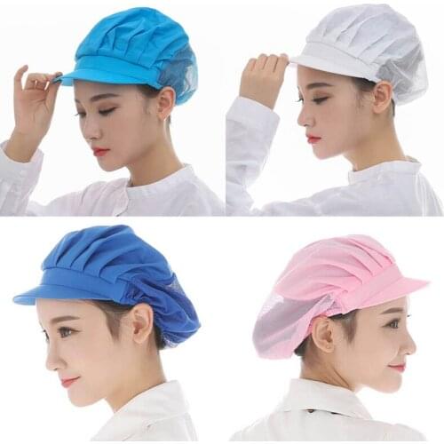 New Elastic Kitchen Hat Men Women Chef Hat Restaurants Accessories Dustproof Cooking Cap Breathable Hotel Cook Cap