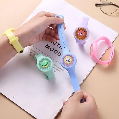 New Repellent Cute Cartoon Bracelet Watch Children Baby Anti mosquito Bracelet Outdoor Mosquito Repellent Buckle Stick Artifact