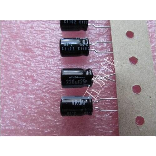 Original new 100% UVR1E221MPD 25v220uf 85 degree electrolytic capacitor 8x12mm (Inductor)