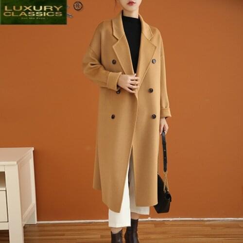 Fashion Winter Women 100% Wool Coat Korean Thicken Coat Women Autumn Womens Coats Female Clothes Sobretudo Feminino LW