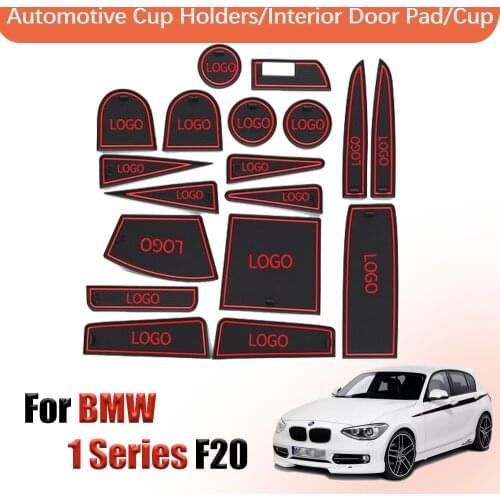 Gate slot pad For BMW 1 Series F20 2012-2018 BMW 3 Series F30 116 118 Interior Door Pad Car Cup Door groove mat