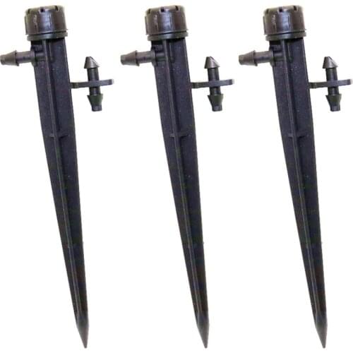 360 Degrees Watering Sprinklers Adjustable Full Circle Inserting To Ground Sprinkler Head Greenhouse Irrigation Dripper 200Pcs