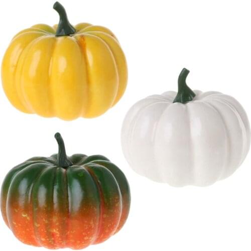Realistic Fake Artificial Small Pumpkins For Halloween Fall Harvest Thanksgiving Party Decor DIY Craft