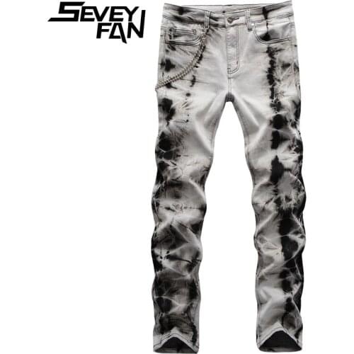 SEVEYFAN Straight Jeans For Men
