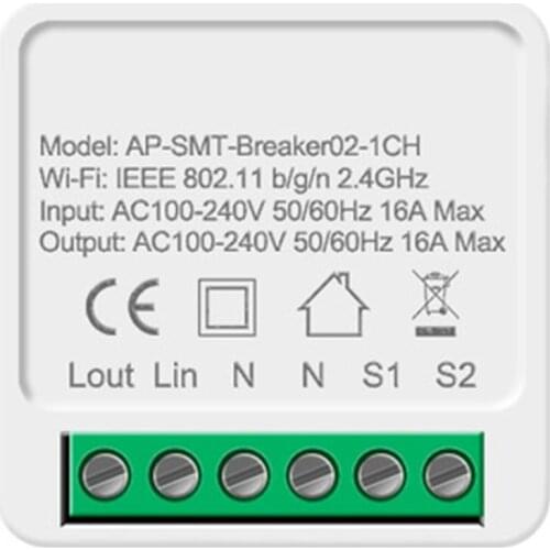 16A Smart Wifi Concealed Dual-control Voice Remote Control Sync Function Timing Application Remote Control